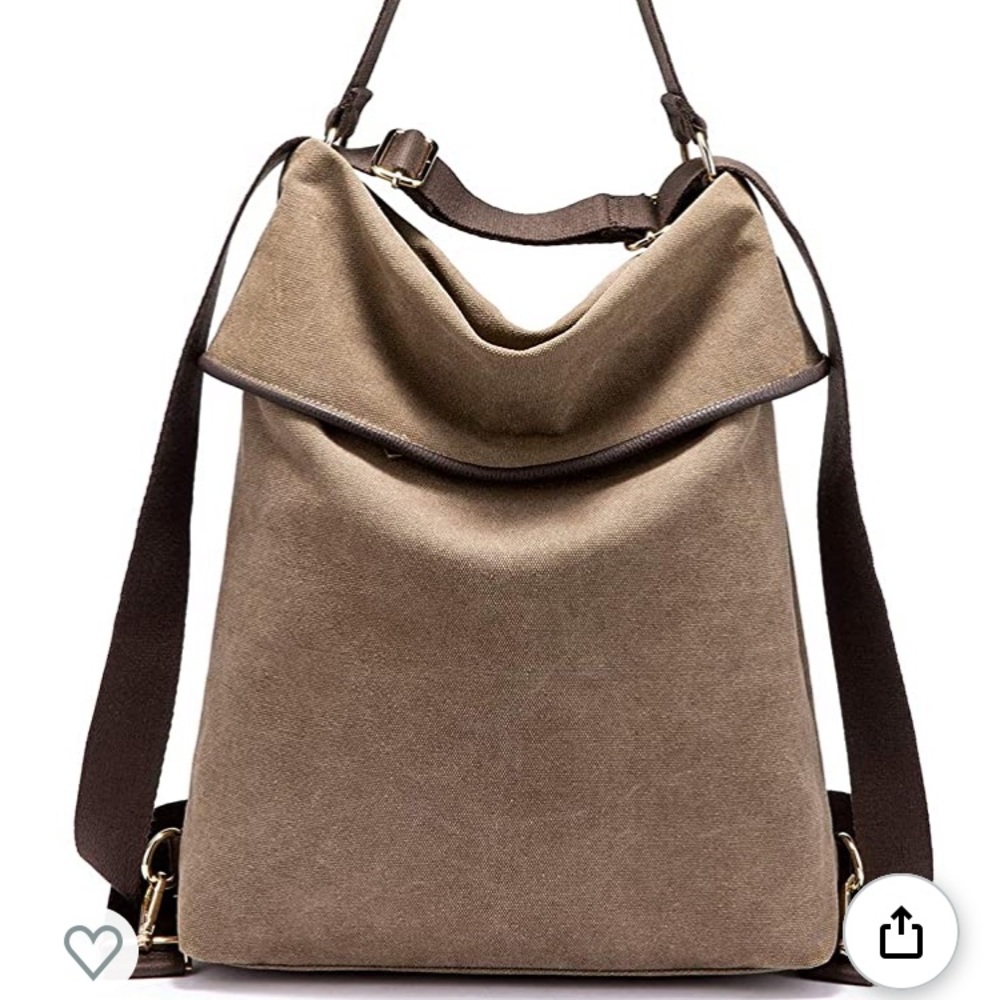 Multifunction/Convertible Canvas Bag or Backpack - Picture 6 of 11